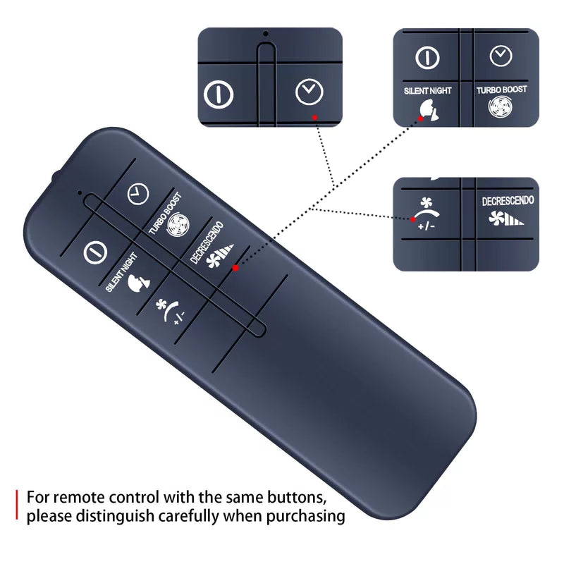 Remote Control For Rowenta Fan Turbo Silence Extreme VU5670 Series VU5670F2 [2]