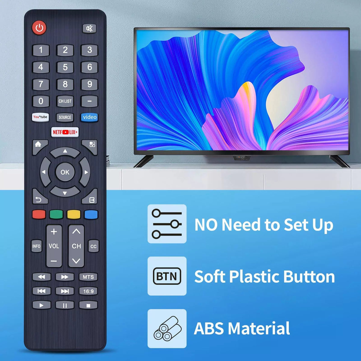 Remote Control For SILO SL3220V1 SL5020V12 SL7520VF Smart LCD LED HDTV TV [3]