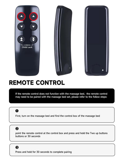 Remote Control For Serta Motion Slim Adjustable Beds -( BLACK Version) [3]
