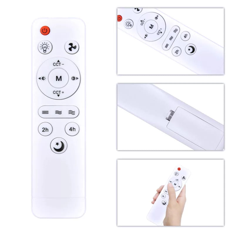 Remote Control For Socket Fan Light,Wireless Small Ceiling Fans with Lights [2]