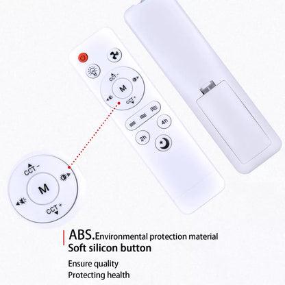 Remote Control For Socket Fan Light,Wireless Small Ceiling Fans with Lights [4]