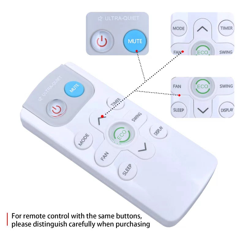 Remote Control For TCL Q-Series Window Air Conditioner H8W25WQ H15W25W H8W4MW [5]