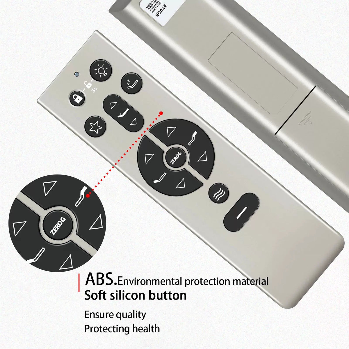 Remote Control For TEMPUR ERGO KEESON RF396B JLDK.111.13.01 Adjustable Bed Base [5]