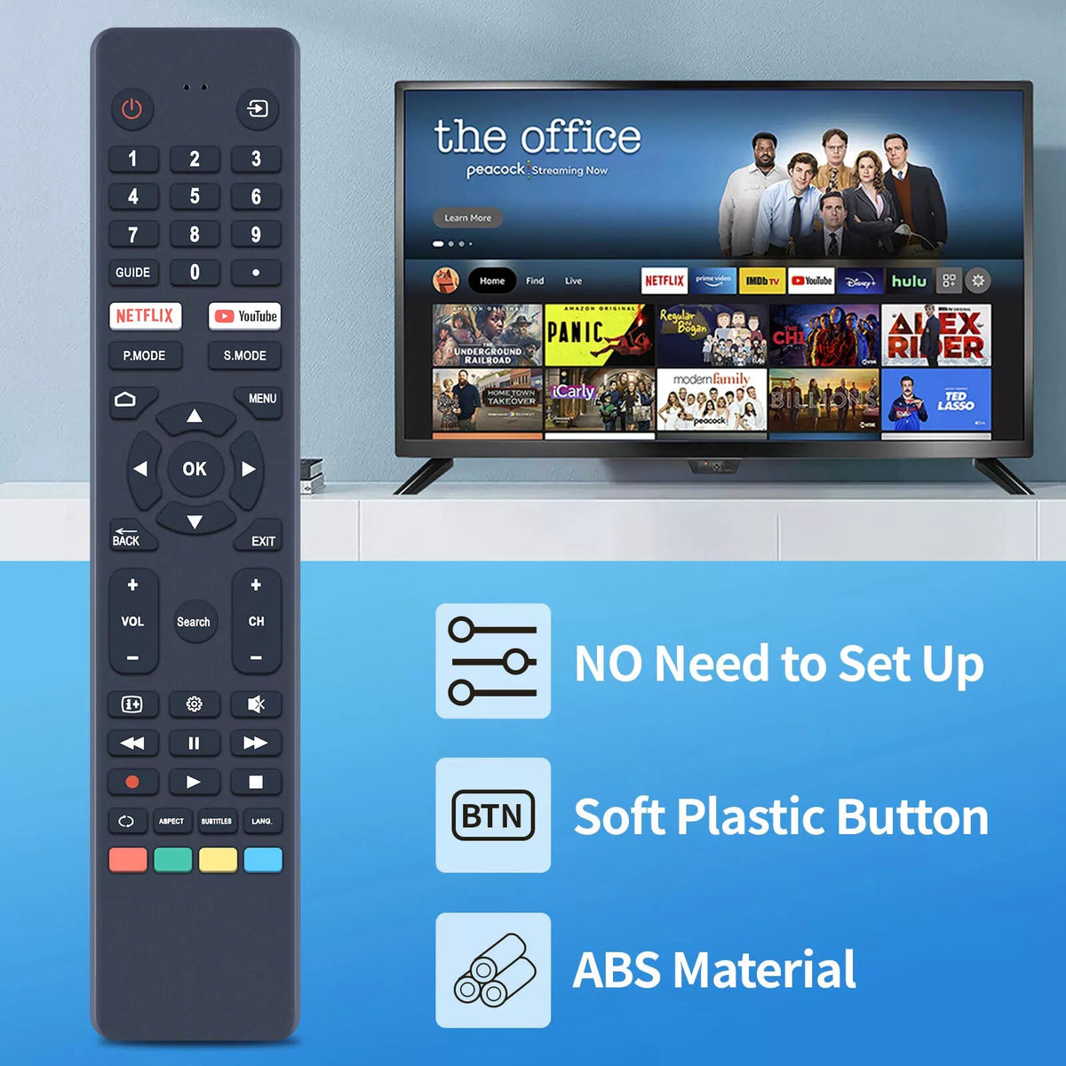Remote Control For VEON Smart 4K UHD LED HDTV Android TV Without voice [3]