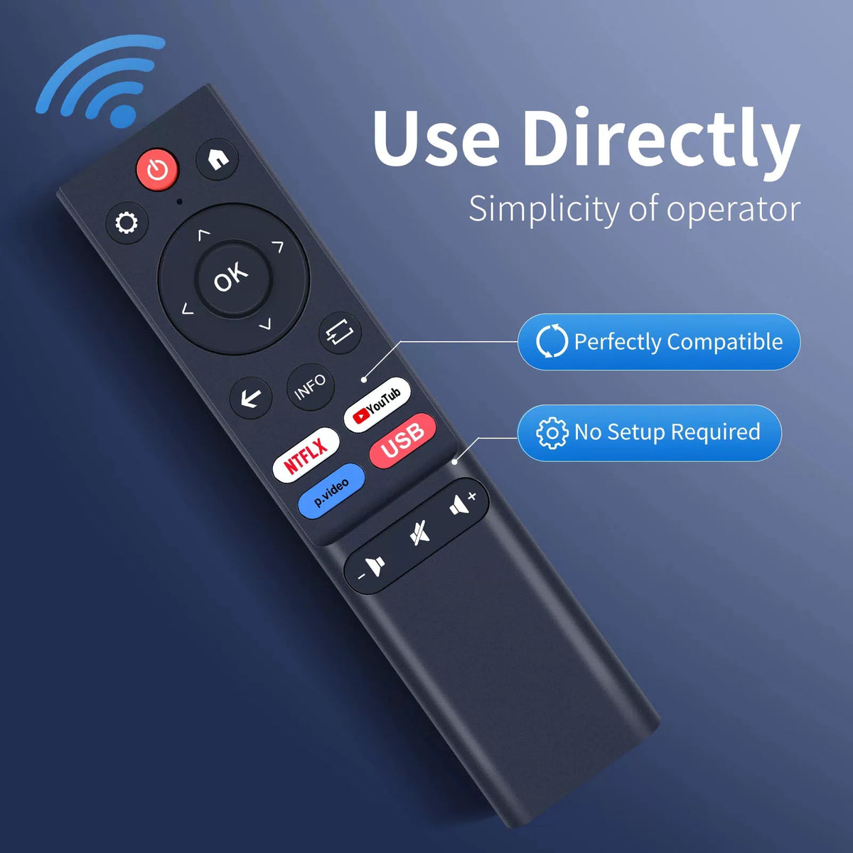 Remote Control For VIZONY DP04 Pro Smart Projector / NexiGo PJ40 Ultra Projector [3]