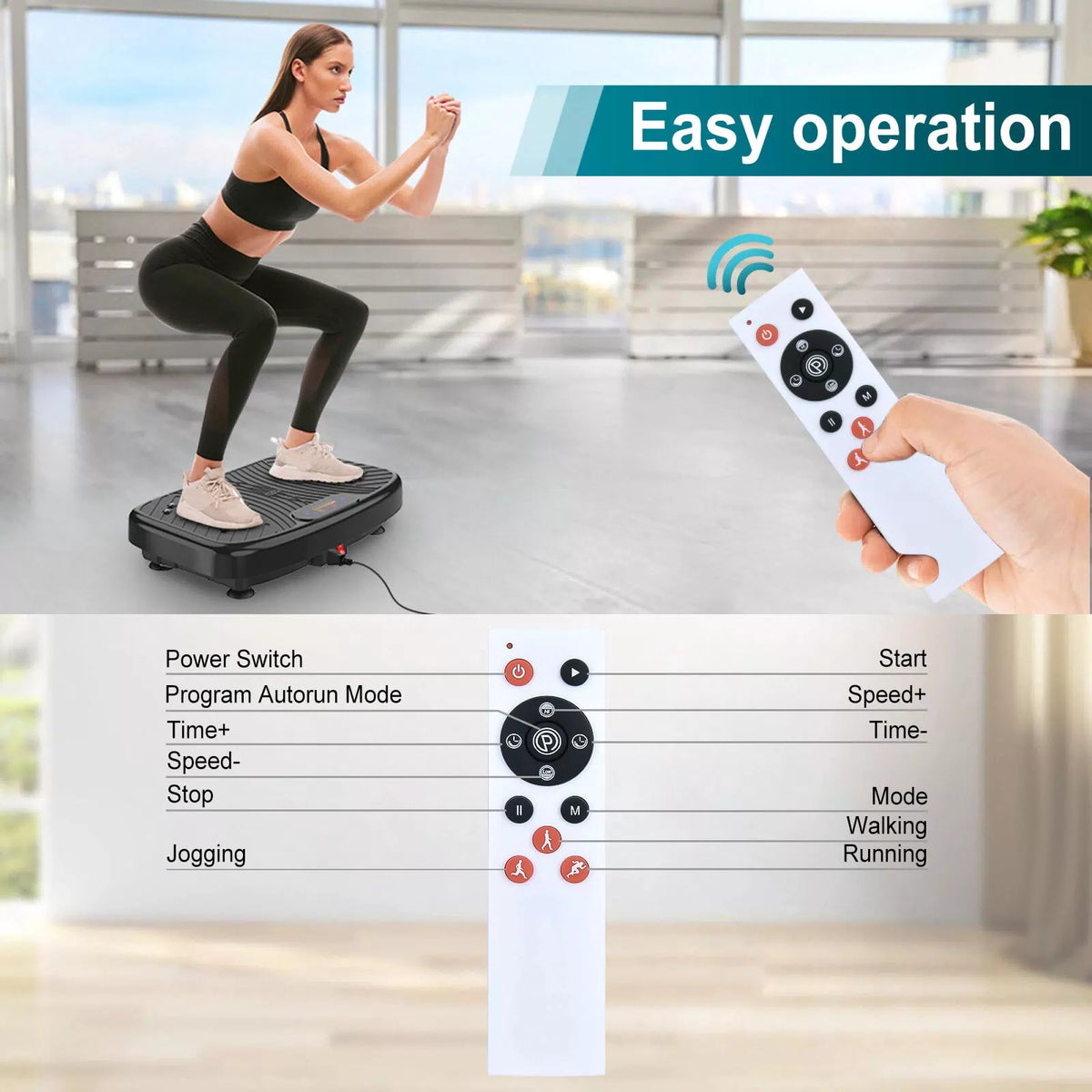 Remote Control For Vibration Platform Plate Whole Body Exercise Fitness Massager [2]