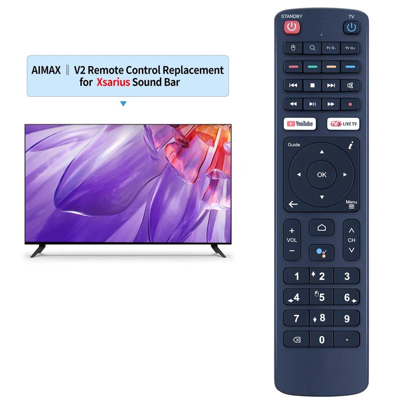 Remote Control For Xsarius Q8 4K UHD Android TV With Google Voice Assistant [2]