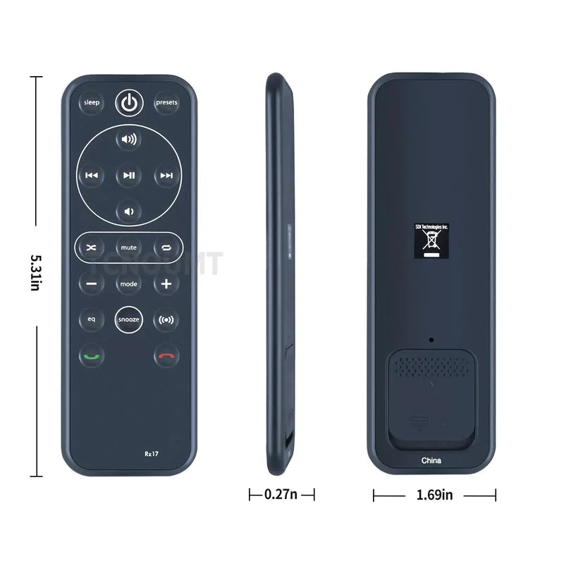 Remote Control For iHome Rz17 RZ17 IRZ17B I-POD Dock The Home System [5]