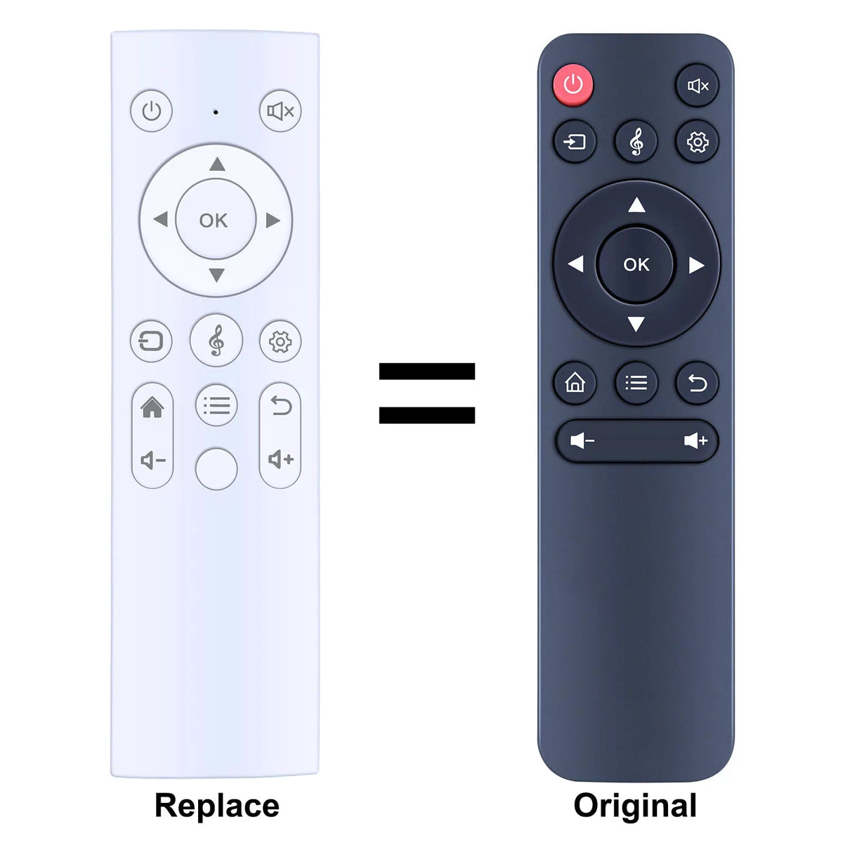 Replace Remote Control For DBPower L23 9000L Native 1080P WiFi Video Projector [1]