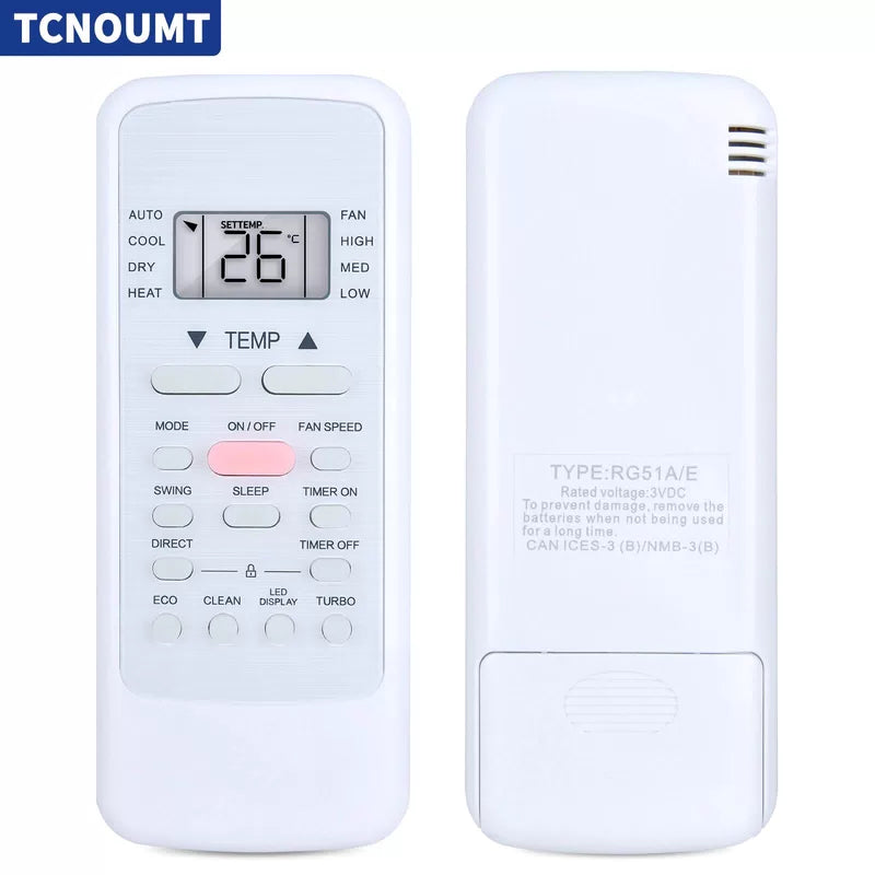 Replacement AC Remote Control For Midea RG51A(2)/EU1 RG51A(2)/E Air Conditioner [1]
