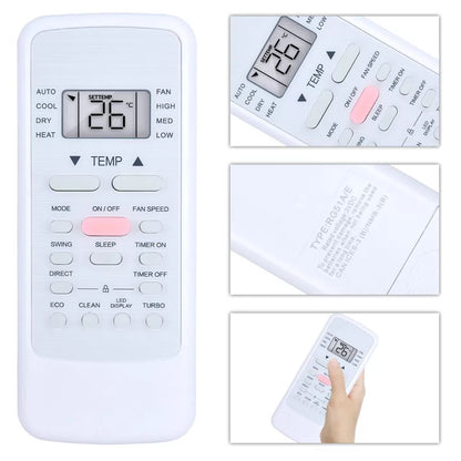 Replacement AC Remote Control For Midea RG51A(2)/EU1 RG51A(2)/E Air Conditioner [2]