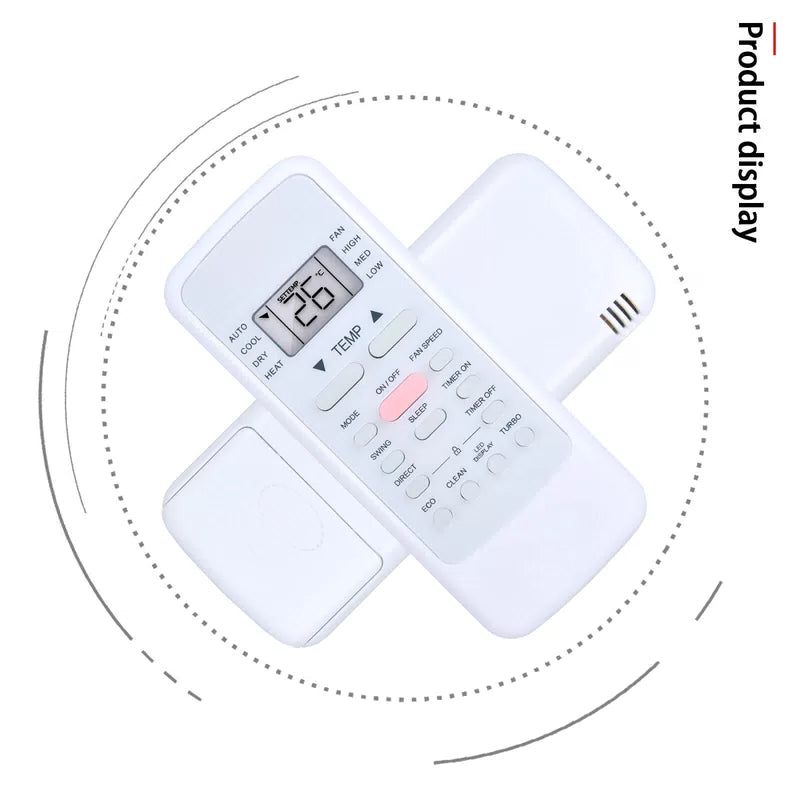 Replacement AC Remote Control For Midea RG51A(2)/EU1 RG51A(2)/E Air Conditioner [3]