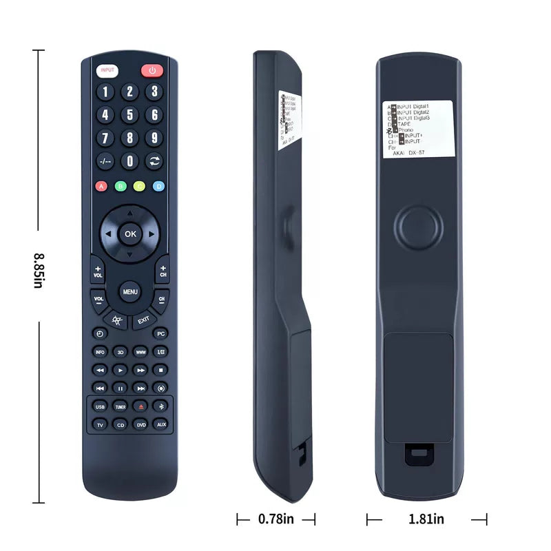 Replacement Remote Control For AKAI RC-G57, DX-57, DX-59, DX57, DX59 [2]