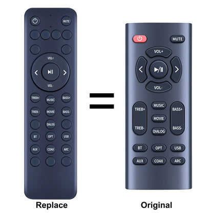 Replacement Remote Control For Bestisan Sound Bar 80 watts 33.5 inch Sound Bars [1]