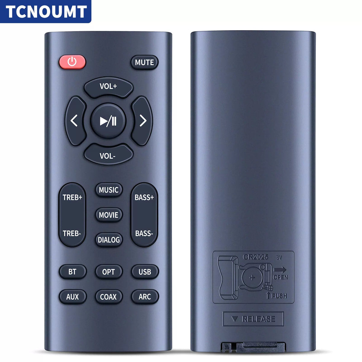 Replacement Remote Control For Bestisan Sound Bar 80 watts 33.5 inch Sound Bars [2]
