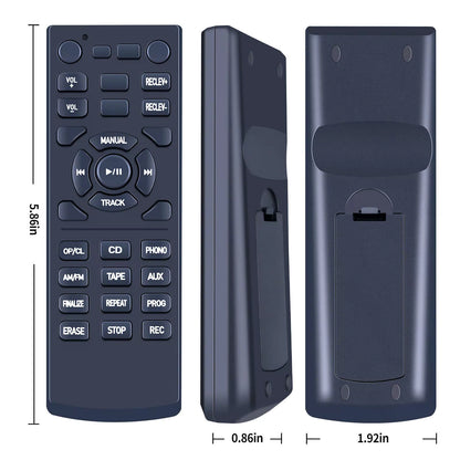 Replacement Remote Control For Crosley CR2405C CD Recorder [3]