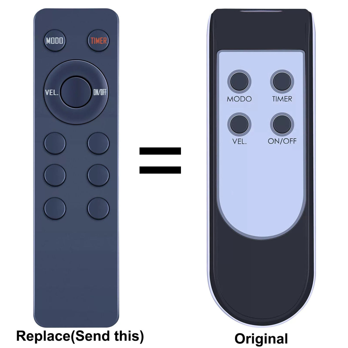 Replacement Remote Control For Na Wall Fan Model: VPN-018 [1]