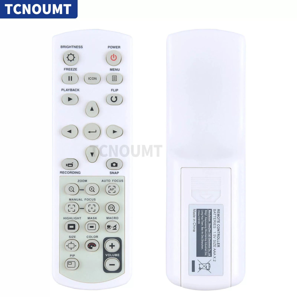 Replacement Remote Control For Optoma DC450 13MP Document Camera [1]