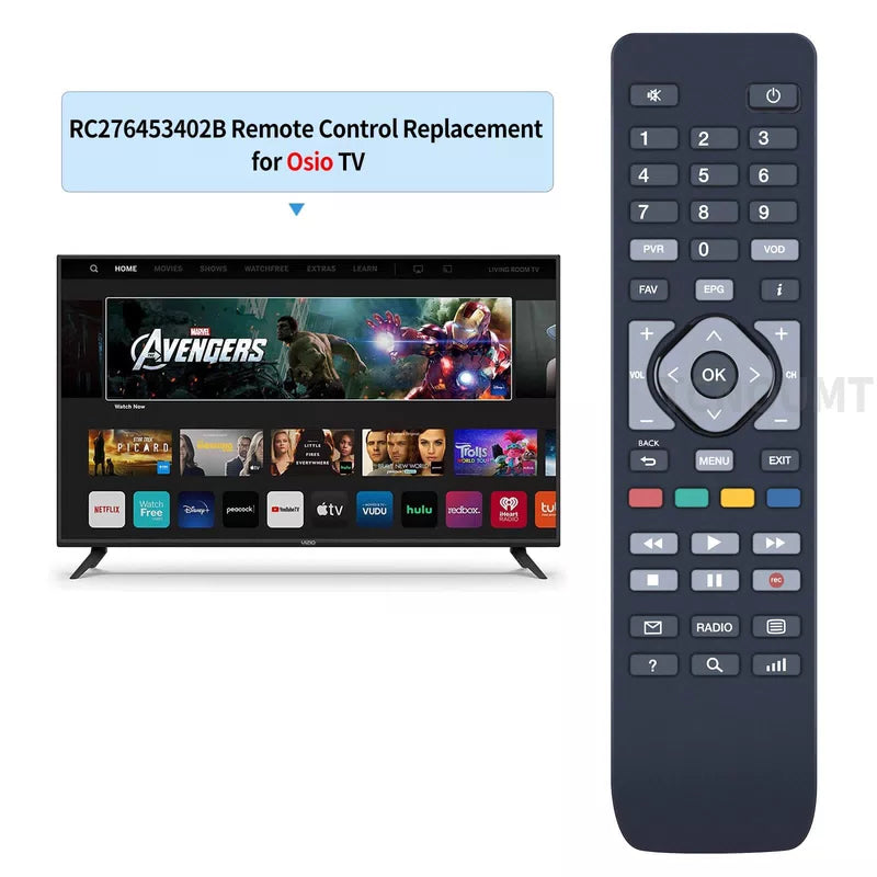 Replacement Remote Control For Osio OST-5017-CO Pre programmed Cosmote TV [2]