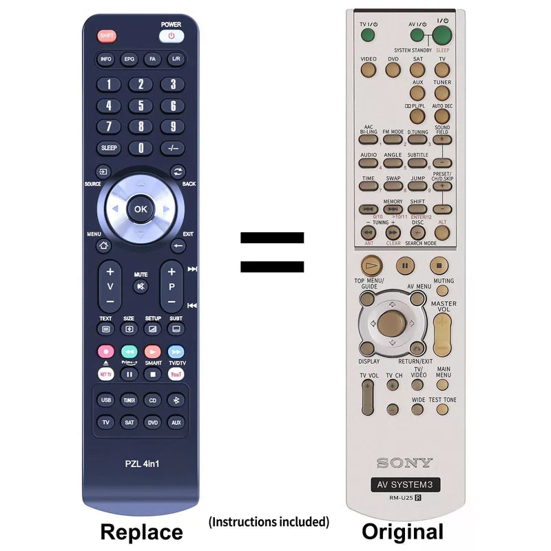 Replacement Remote Control For Sony RM-U25 STR-KSL5 STR-KSL500 STR-KLS40 [1]