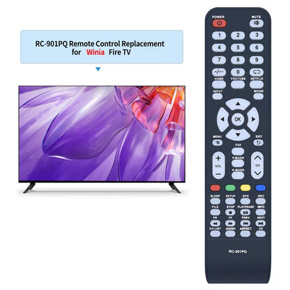 Replacement Remote Control For Winia Smart TV Pantalla LED Daewoo RC-901PQ [2]