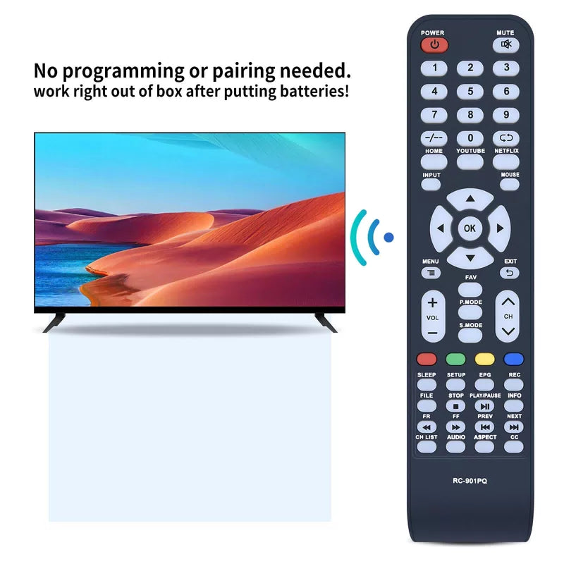 Replacement Remote Control For Winia Smart TV Pantalla LED Daewoo RC-901PQ [6]