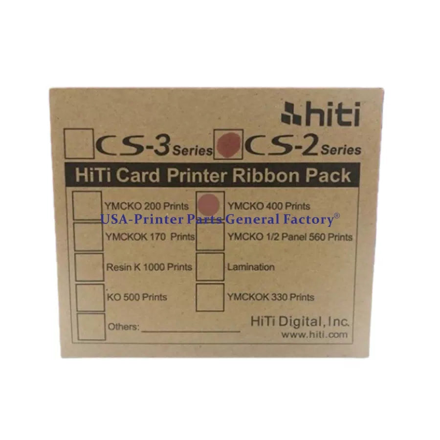 Ribbon Fit For HITI CS200e Color Ribbon YMCKO-400 Sheet  High quality [2]
