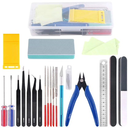 Rustark 21Pcs Modeler Basic Tools Craft Set Hobby Building Small, Assorted [1]