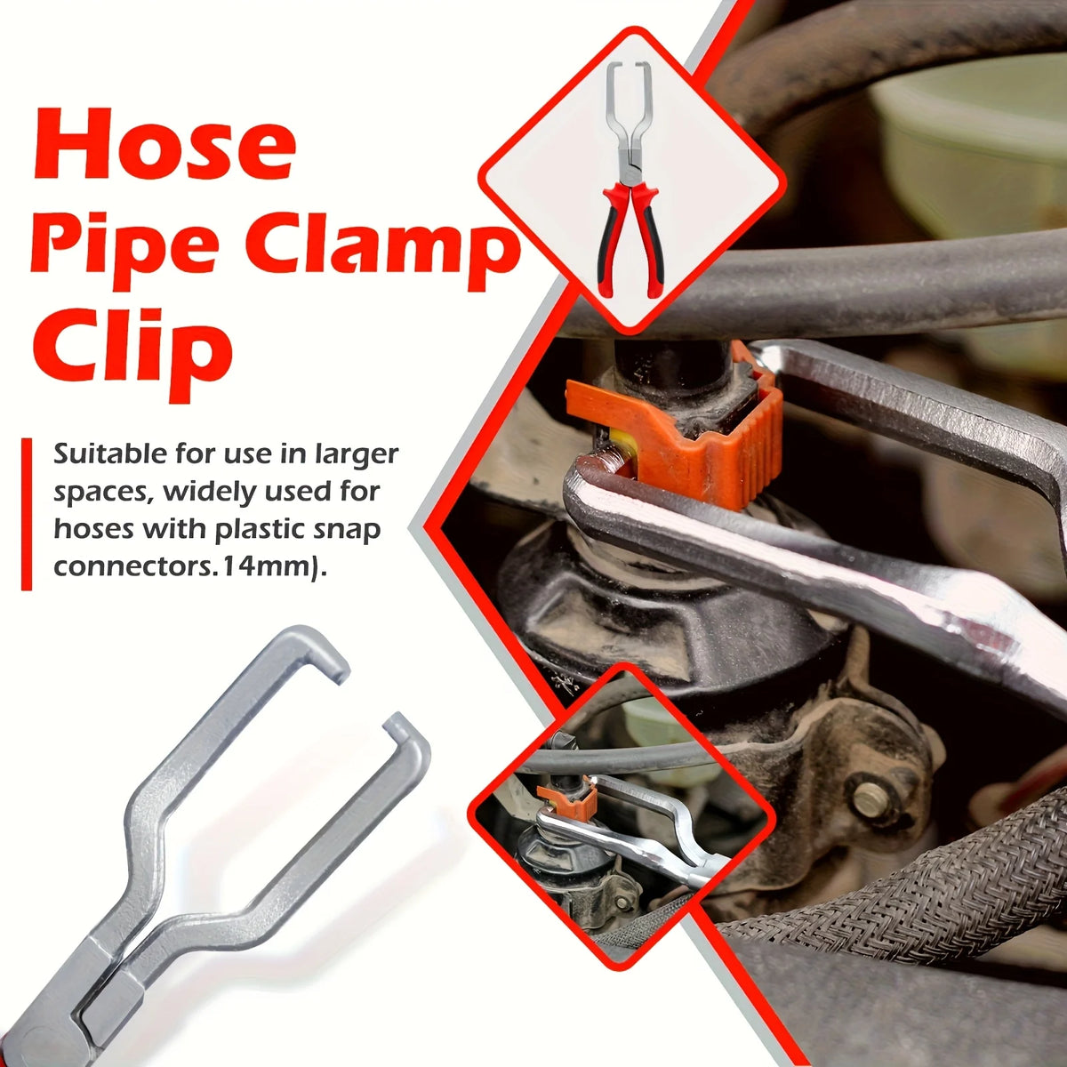Professional Hose Clamp Pliers- Fuel Line Disconnection and Removal Tool Kit for Auto Repair