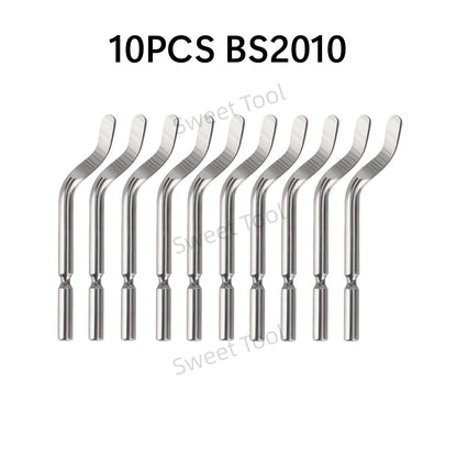 Deburring Tool Metal Handle with 1/10/11 Swivel Blades Burr Removal Reamer Tool for Plastic Metal Copper PVC Resin 3D Printing