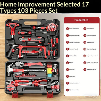 Hand Tool Combination Set Screwdriver Wrench Pliers Hexagonal Wrench Household Hardware Multi-Functional Electrician RepairTools