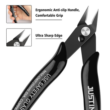 Mini Pointed Nose Pliers Model Pliers,1 Pair,Wire and Cable Cutter,Metal,Horizontal Pliers,Convenient, Durable and Reliable Tool
