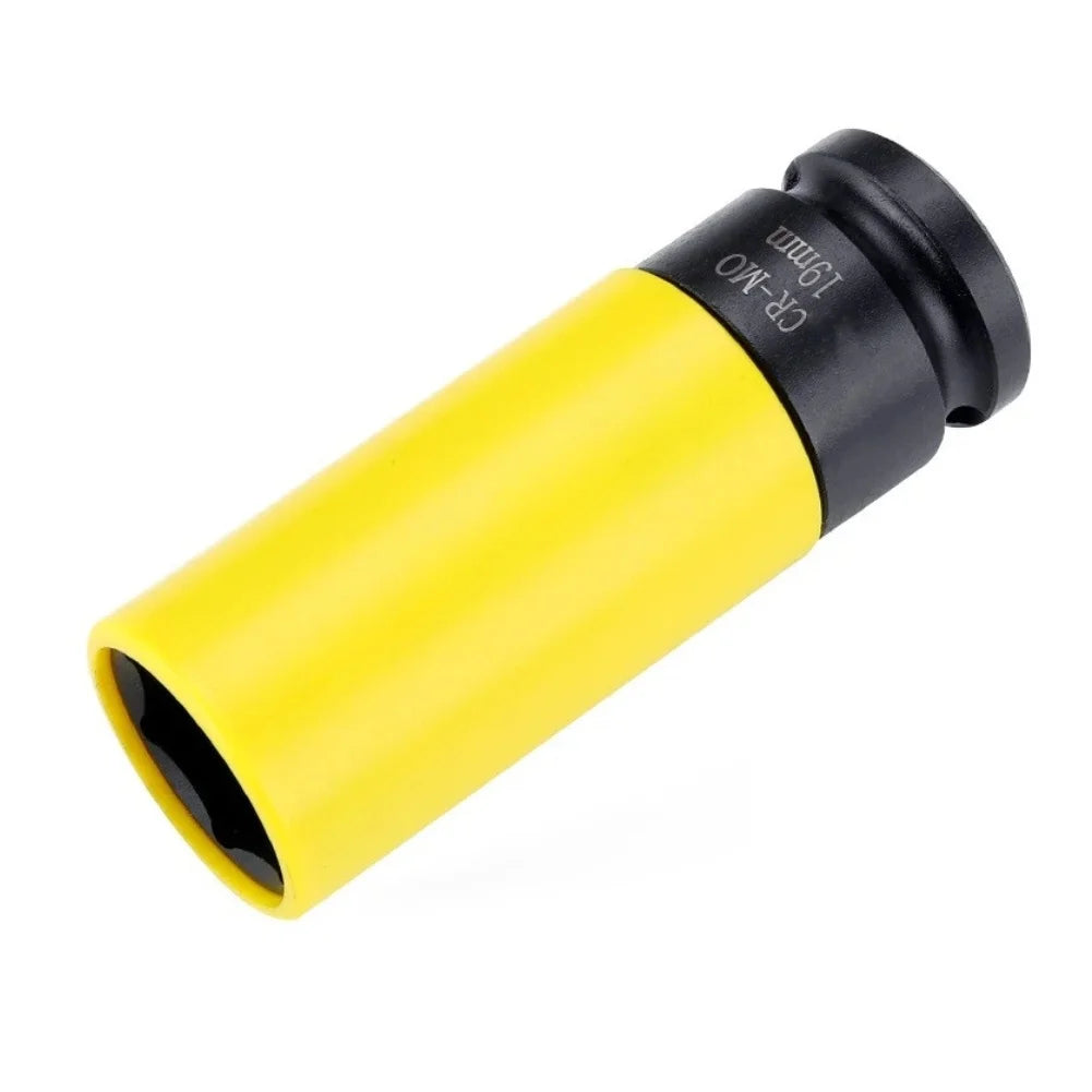17/19/21mm Hex Sockets Pneumatic Wrench Tire Screw Sleeve Drive Wheel Protector Impact 1/2 Inch Sleeve Nut Socket Tool