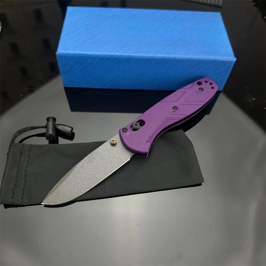 BM 585 Knife Mini-Barrage Assisted Folding Knife Outdoor Hunting Camping Survival Pocket EDC Tool Multitools Hand Knife