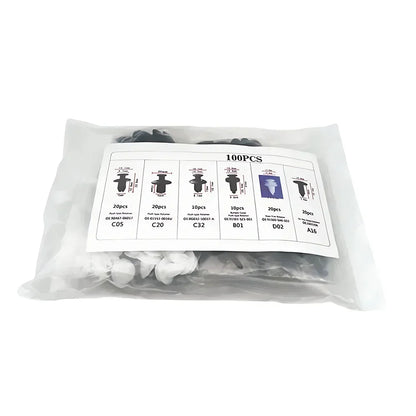 50/100pcs Auto Fastener Clip Kit Fender Rivet Clips Car Body Push Retainer Pin Rivet Bumper Door Trim Panel Retainer Car Clips