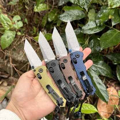 BM 290 Multi-color Pocket Folding Knife D2 Steel Blade Outdoor Portable Camping EDC Equipment Multi-function Carving Knife