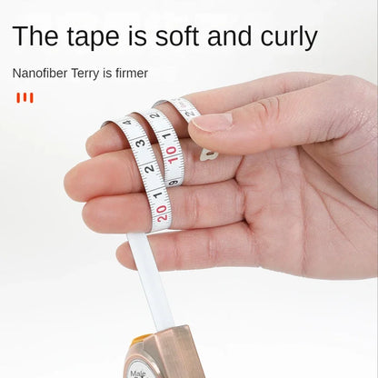 Portable mini Tape Measure Small Household Measuring Tape Retractable 2M Mild Steel Key Chain Tape Measure mini Measuring Tools