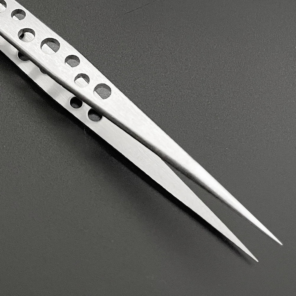 Electronics Industrial Tweezers Precision Anti-static Curved Straight Tip Stainless Forceps Phone Repair Hand Tool sets