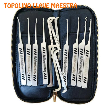 14-Piece Edelstahl-Lockpick-Set & Tensioning Tool - Hot in Demand with Professional Euro-Schlossmeistern инструмент для вскрытия
