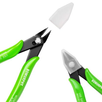 170 Diagonal Cutters Green Handle Mini Wire Cutting Pliers for Hand Tools DIY