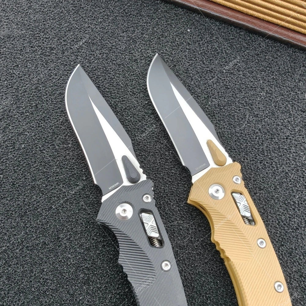 Lightweight EDC Outdoor Adventure MSI Folding Knife with Nylon Fiber Handle, Hiking Jungle Pocket Knife, Rope Cutter, Fruit Knife