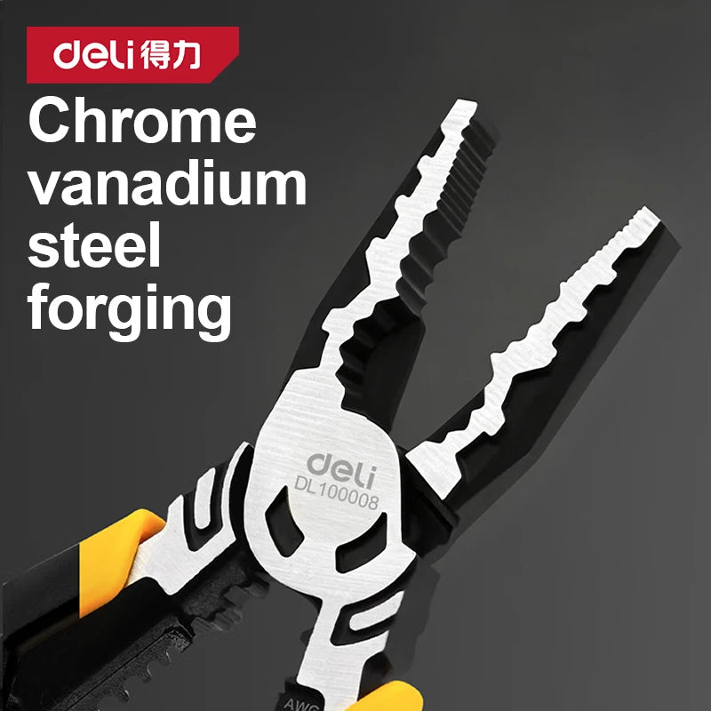 Multi-function Crimping Stripping Pliers Wire Pliers Hardware Hand Tools Wire Cutters Electrician Pliers Chrome Vanadium Steel