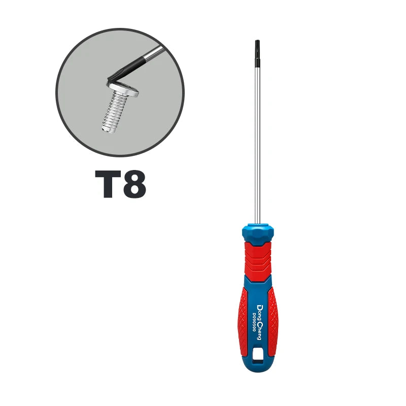 Torx Screwdriver Set T8 T10 T15 T20 T25 T27 T30 T40 CR-V Chrome Vanadium Magnetic Tip Anti Rust TPR Handle High Torque Star Tool
