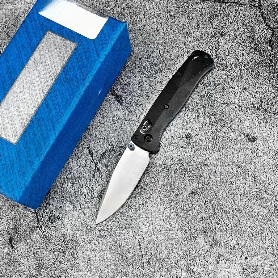 533BK-2 Mini Bugout Folding Knife D2 Blade Aluminum Outdoor Camping and Home Use Multi-functional Knife Practical Cutting Knife