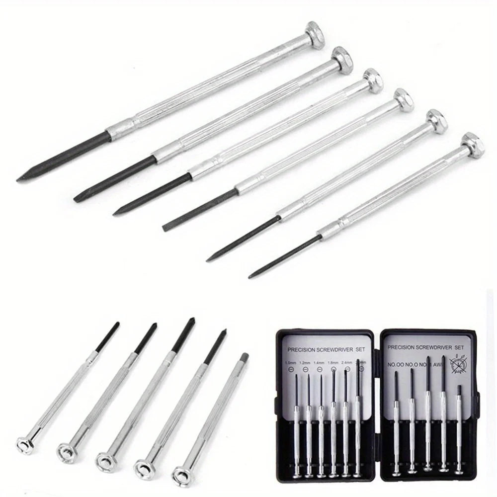 11pcs Professional Screwdriver Set For Watch Eyeglass Mobile Phone Repair With Storage Case