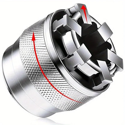 Adjustable Universal Socket Wrench Grip Adapter, 10-19mm Hex Head Nuts And Bolts Driver Tool, For 3/8" Drive Ratchet Torque Wren