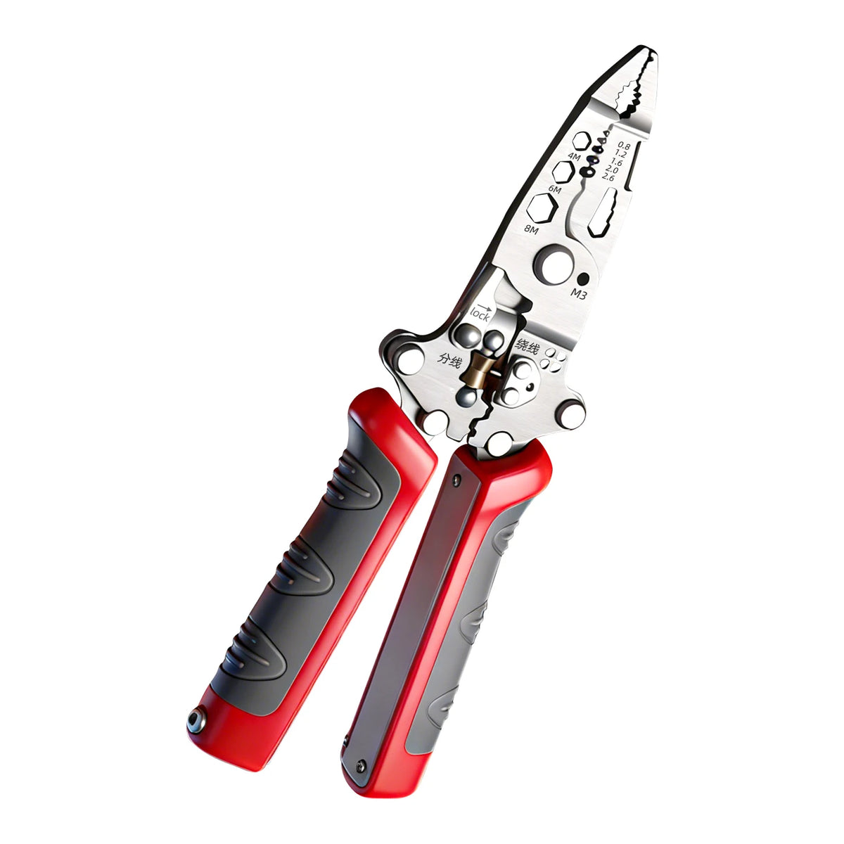 Foldable Wire Stripping Pliers Crimping Tool - Multifunctional Electrician Pliers, Professional-Grade Electrician Tool