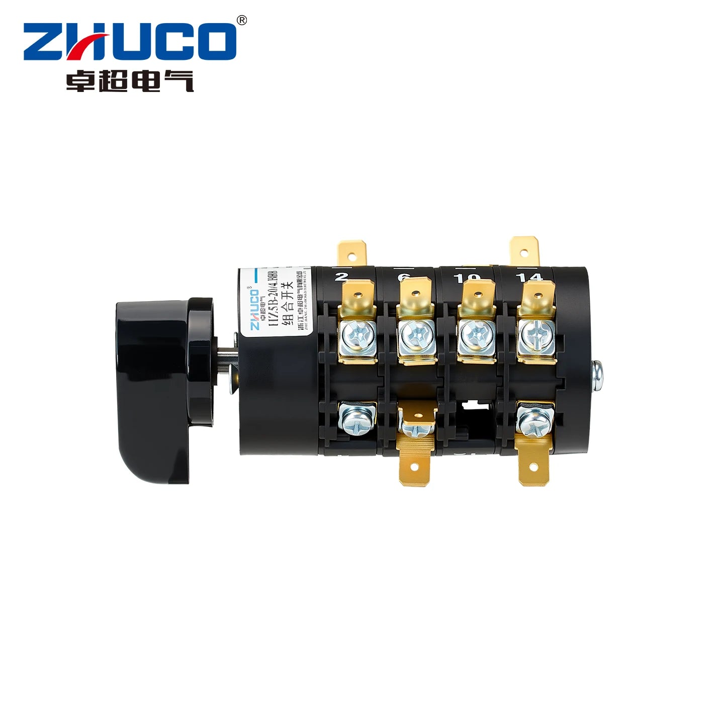 HZ5B-20/4.BBB 7-Position 4-Pole Combination ChangeOver Switch With Knob Handle Common Rotary Cam Switch Power Tool Parts