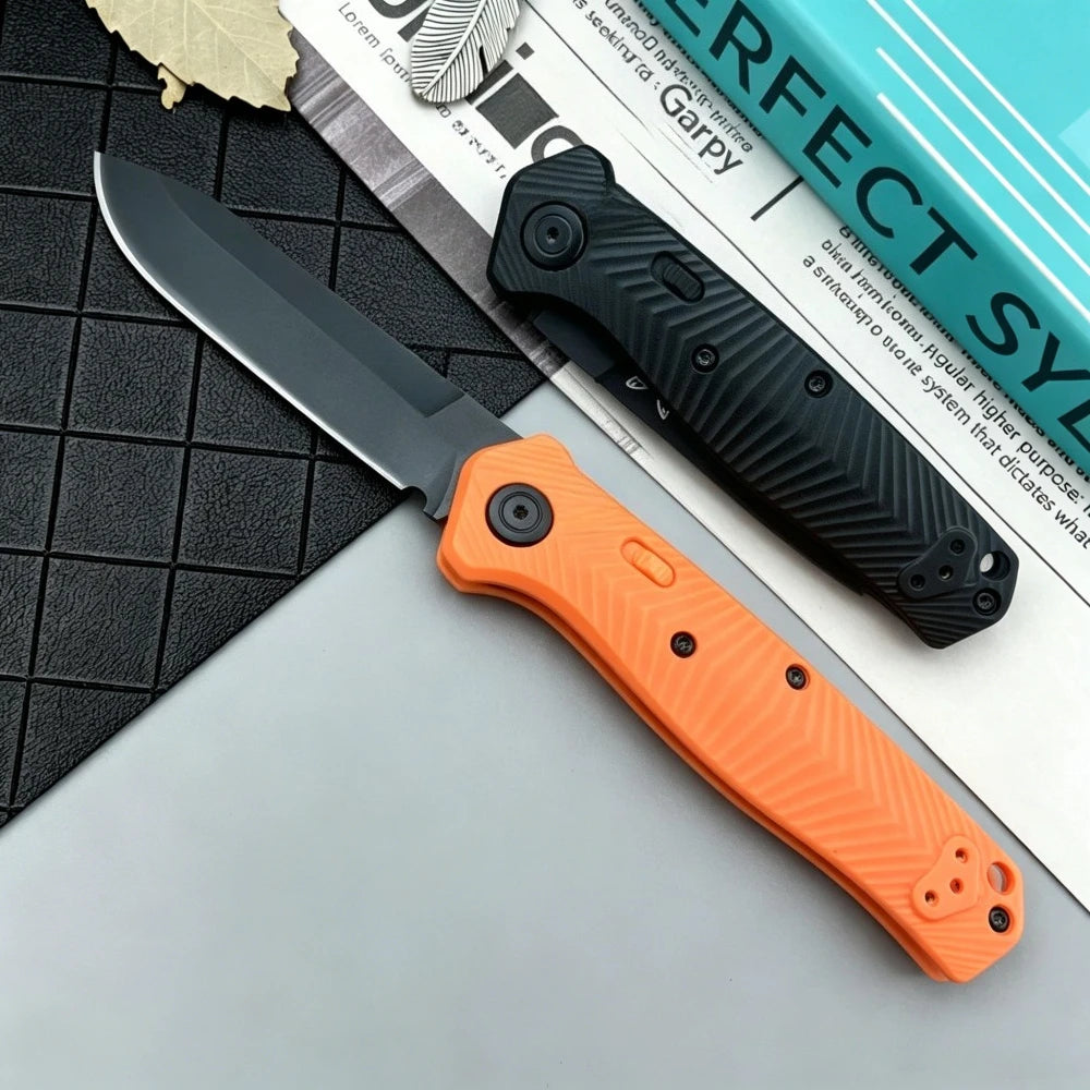 8551 Folding Knife, 3.30-inch S90V Blade, Nylon Woven Handle—EDC, Hiking, Adventure, Cutting, Multi-Purpose, Trekking Tool, Gift, Pocket Jungle Outdoor Knife