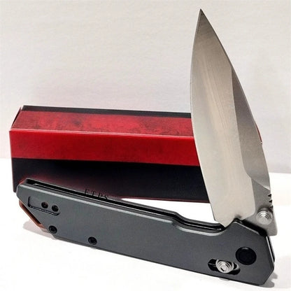 Ks2038 Lightweight Folding Knife - 3.4" EDC Tool Spear Point Blade DuraLock Outdoor Pocket Knife with Reversible Clip for Hunting, Camping